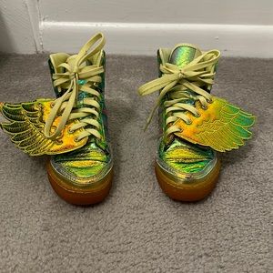 Adidas x Jeremy Scott Wing sneakers multicolor size 4 1/2 boys